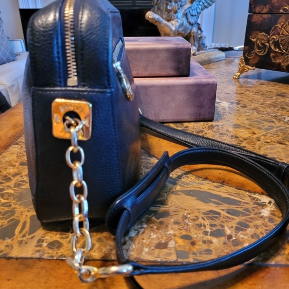 MCM Black Leather Chain Shoulder Bag - Picture 3 of 12